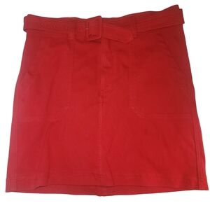 Tag Red Belted Skirt 29